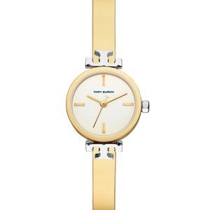 Tory Burch The Kira Bangle Bracelet Wrist Watch Gold & Silver Color